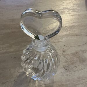 Teleflora Heart-Shaped Clear Glass Perfume Bottle